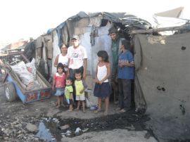 La Chureca girl's family